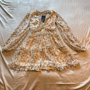 Fashion Nova Floral Ruffle Mini Dress